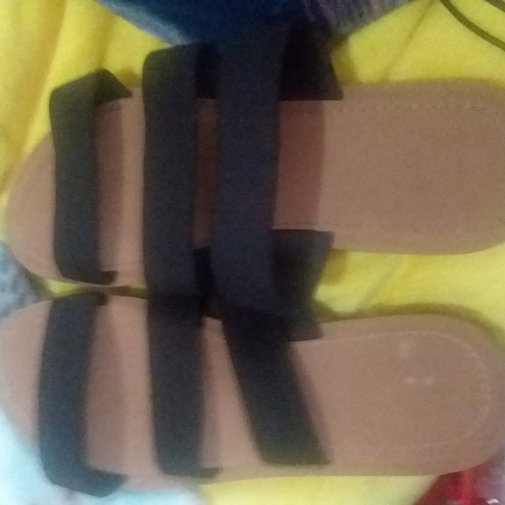 black sandals